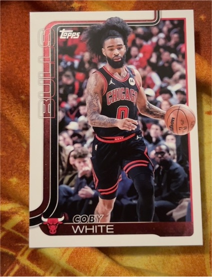 2025-26 Topps #34 Coby White — front