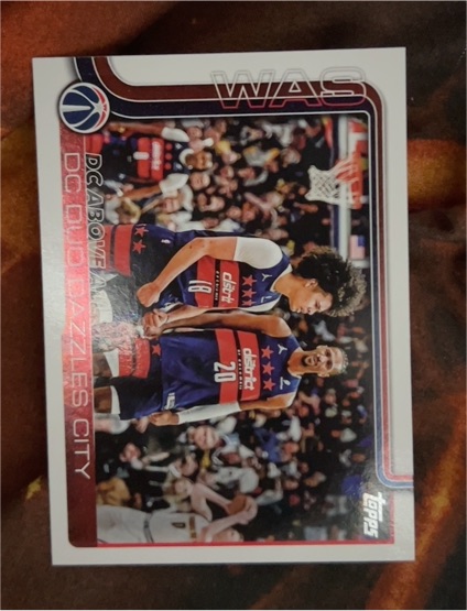 2025-26 Topps #285 DC Above All: DC Duo Dazzles City — front