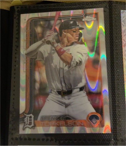 2025 Topps Chrome Spencer Torkelson Raywave Detroit Tigers — front