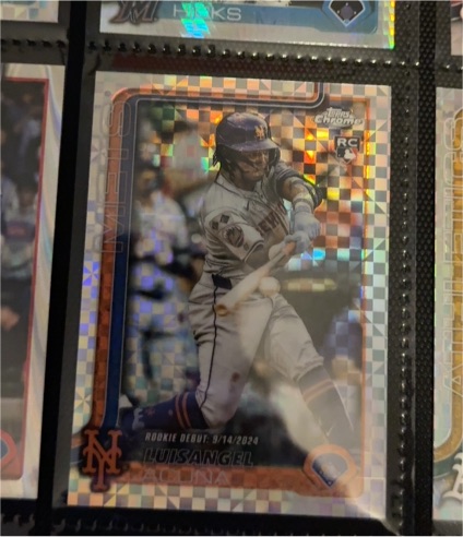 2025 Topps Chrome Update #USC53 Luisangel Acuna — front