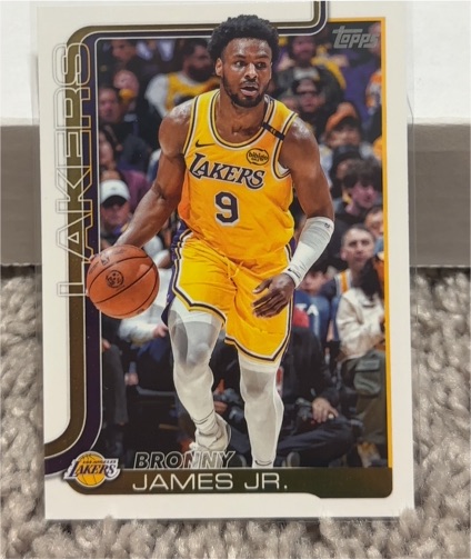 2025-26 Topps #152 Bronny James Jr. — front