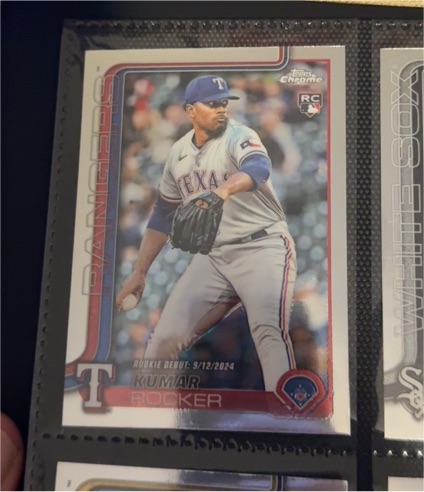 2025 Topps Chrome Update #USC160 Kumar Rocker Rookie Debut — front