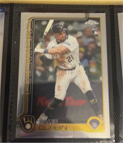 2025 Topps Chrome Update #USC82 Caleb Durbin — front