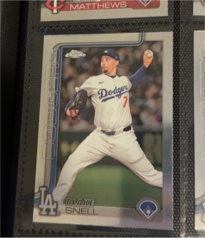 2025 Topps Chrome #175 Blake Snell — front