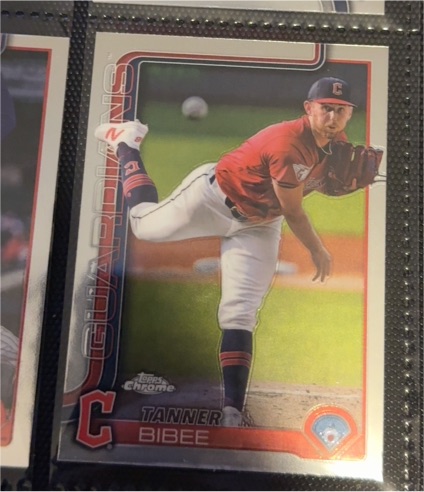 2025 Topps Chrome #164 Tanner Bibee — front
