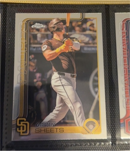 2025 Topps Chrome #158 Gavin Sheets — front