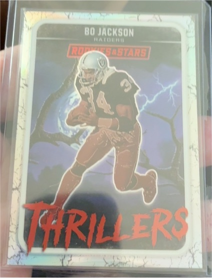 2025 Panini Rookies & Stars #1 Bo Jackson Thrillers Silver Prizm — front