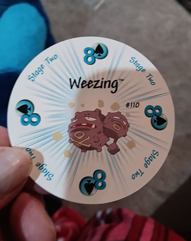 1999 Pokemon Rummy #110 Weezing — front