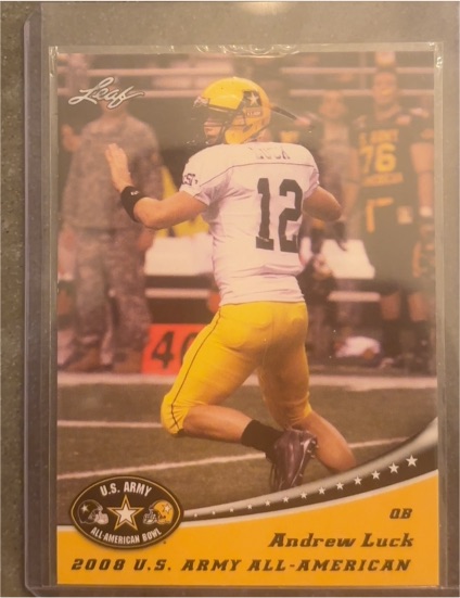 2008 Leaf U.S. Army All-American Bowl #AAB-AL1 Andrew Luck — front