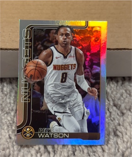 2025-26 Topps #106 Peyton Watson — front