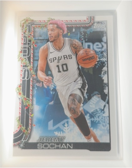 2025-26 Topps Holiday #H160 Jeremy Sochan — front