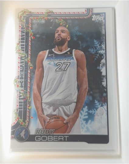2025-26 Topps Holiday #H87 Rudy Gobert — front