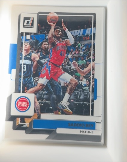 2022-23 Panini Donruss #42 Saddiq Bey - Detroit Pistons — front
