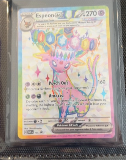 2025 Pokémon Prismatic Evolutions #175 Espeon EX — front