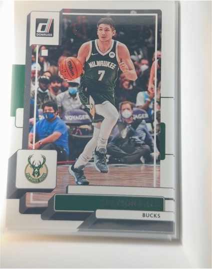 2022-23 Donruss #57 Grayson Allen Milwaukee Bucks — front