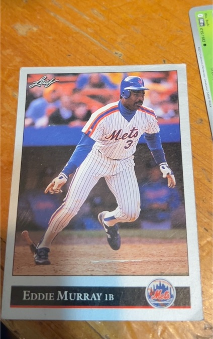 1992 Leaf #396 Eddie Murray — front
