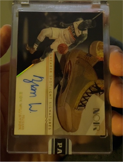 2023-24 Panini Noir Ray Allen Sneaker Spotlight Auto — front