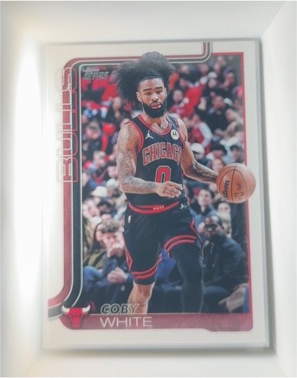 2025-26 Topps #34 Coby White — front