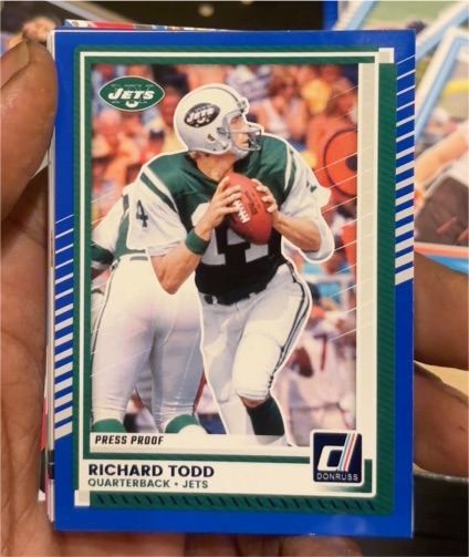 2025 Donruss #14 Richard Todd Press Proof — front