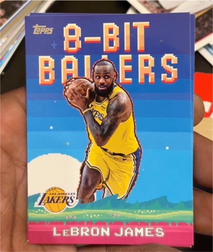 2025-26 Topps 8-Bit Ballers #8B-19 LeBron James — front