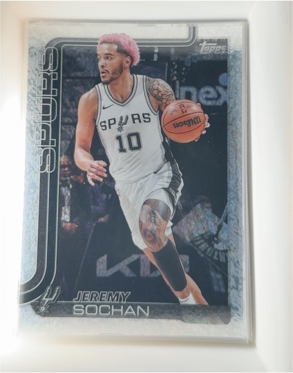 2025-26 Topps #199 Jeremy Sochan — front