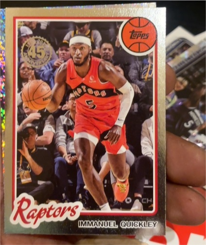 2025-26 Topps #80BK-8 Immanuel Quickley 1980-81 Topps Basketball — front