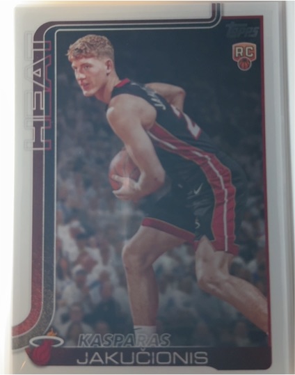 2025-26 Topps #220 Kasparas Jakučionis — front