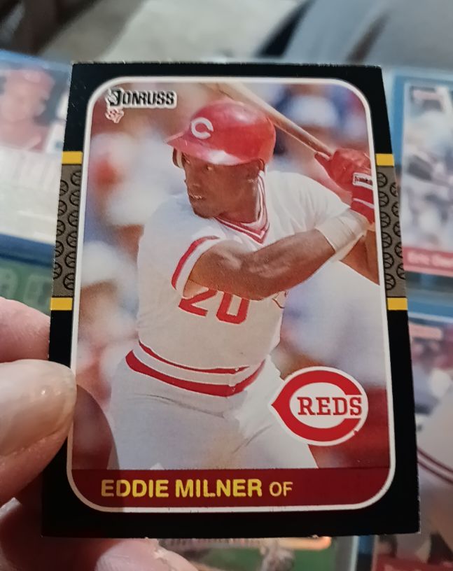 1987 Donruss #433 Eddie Milner — front