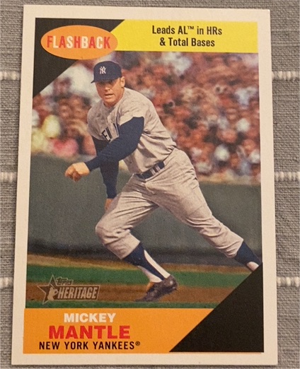 2009 Topps Heritage #BF9 Mickey Mantle — front