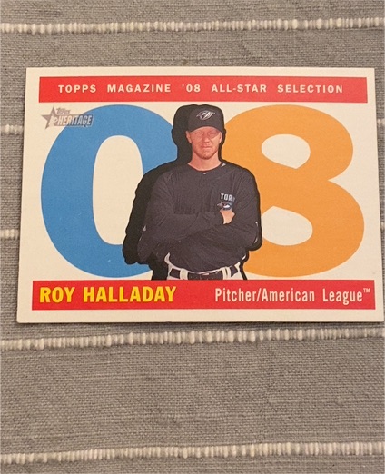 2009 Topps Heritage #08 Roy Halladay — front