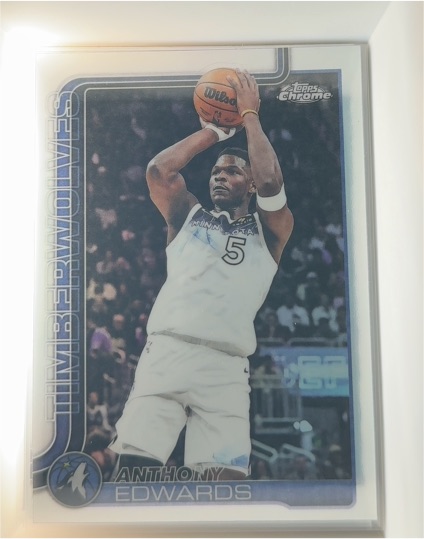 2025-26 Topps Chrome #151 Anthony Edwards — front