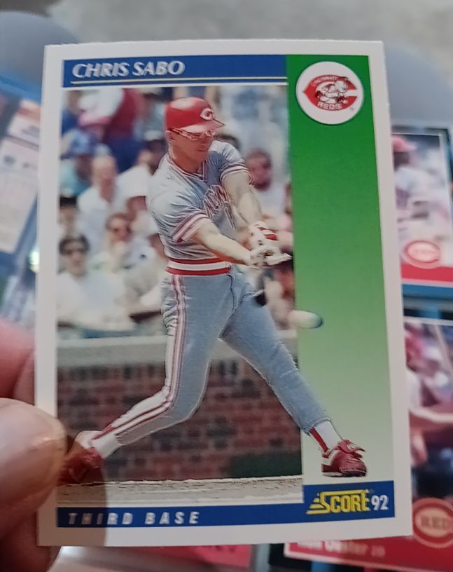 1992 Score #70 Chris Sabo — front