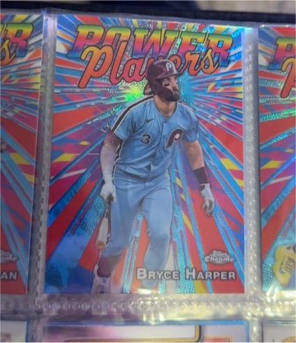 2025 Topps Chrome #PP-6 Bryce Harper Power Players — front