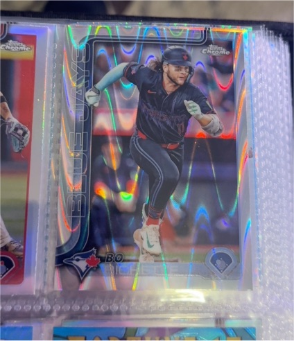 2025 Topps Chrome #101 Bo Bichette Raywave Refractor — front
