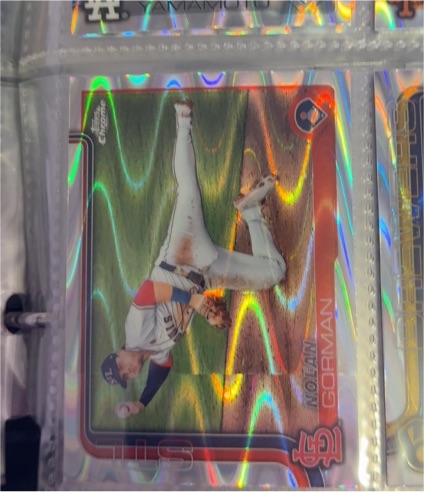 2025 Topps Chrome #80 Nolan Gorman — front