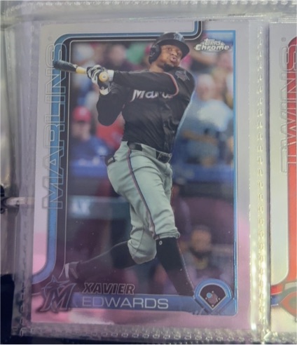 2025 Topps Chrome #115 Xavier Edwards — front