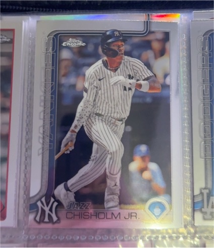 2025 Topps Chrome #283 Jazz Chisholm Jr. — front