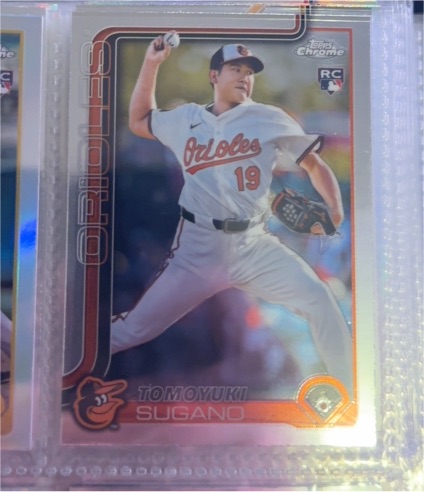 2025 Topps Chrome #166 Tomoyuki Sugano — front