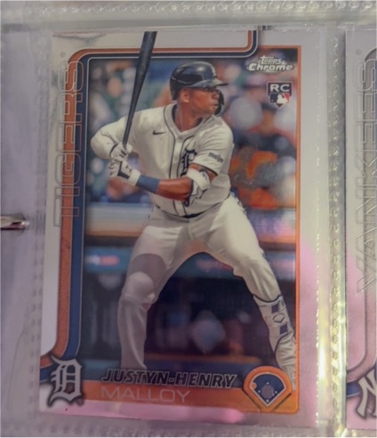 2025 Topps Chrome #224 Justyn-Henry Malloy — front