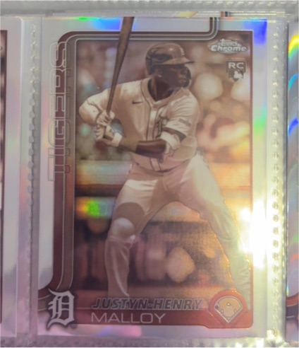 2025 Topps Chrome #224 Justyn-Henry Malloy Sepia Refractor — front