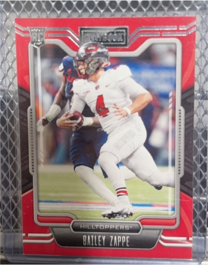 2022 Panini Chronicles Draft Picks Playbook #24 Bailey Zappe — front