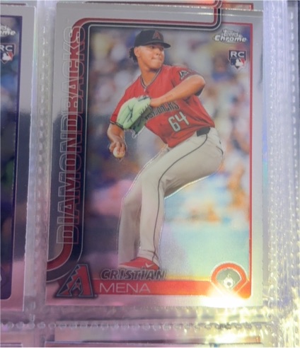 2025 Topps Chrome #102 Cristian Mena — front