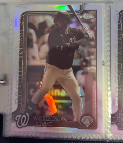 2025 Topps Chrome #49 Nathaniel Lowe Sepia Refractor — front