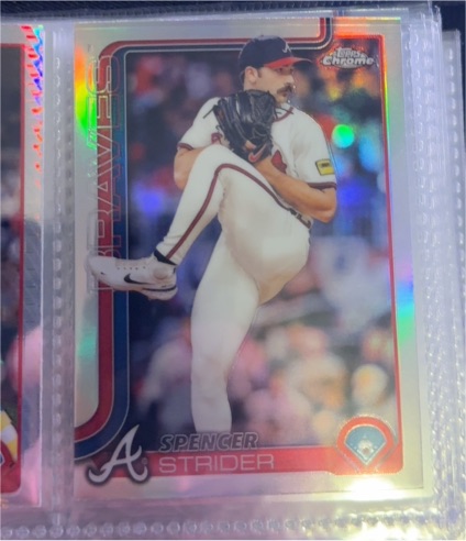 2025 Topps Chrome #46 Spencer Strider — front