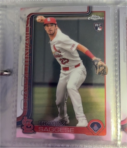 2025 Topps Chrome #87 Thomas Saggese — front