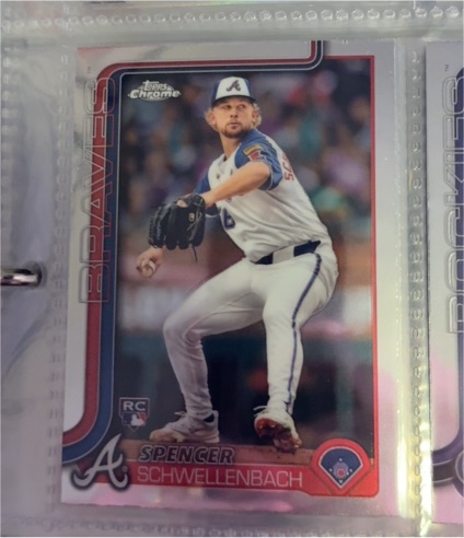 2025 Topps Chrome #203 Spencer Schwellenbach — front