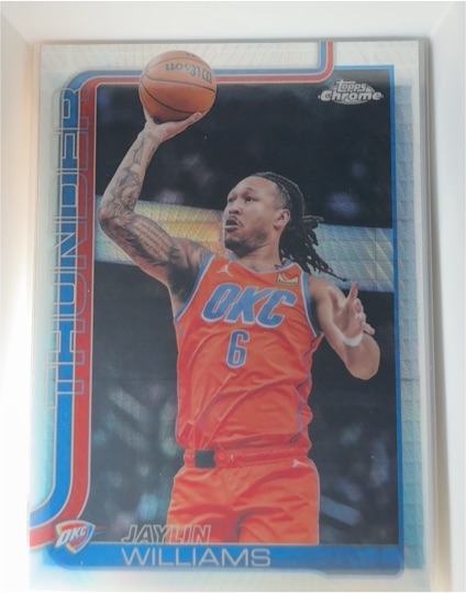2025-26 Topps Chrome #105 Jaylin Williams — front