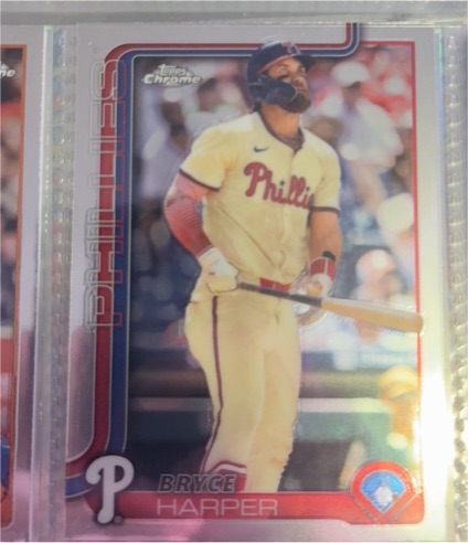 2025 Topps Chrome #150 Bryce Harper — front