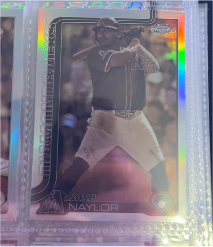 2025 Topps Chrome #15 Josh Naylor — front