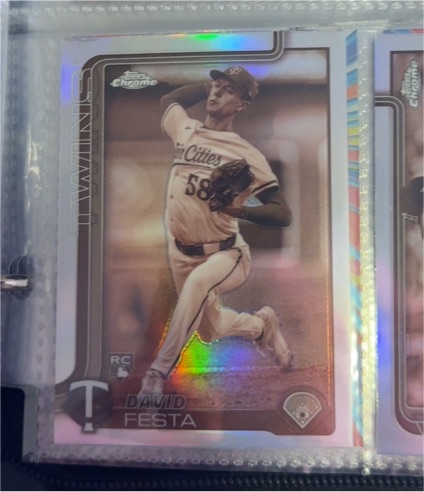 2025 Topps Chrome #156 David Festa — front
